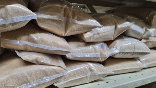 Raw sugar at Durban terminal