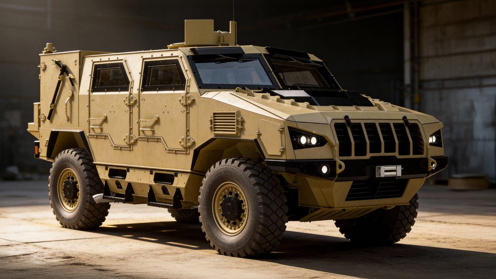 A rendering of the soon-to-be-launched light armoured military vehicle from Paramount Group. The company will unveil the vehicle at the upcoming Africa Aerospace and Defence expo