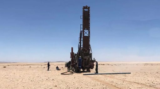 An image of Elevate Uranium drilling in Namibia 