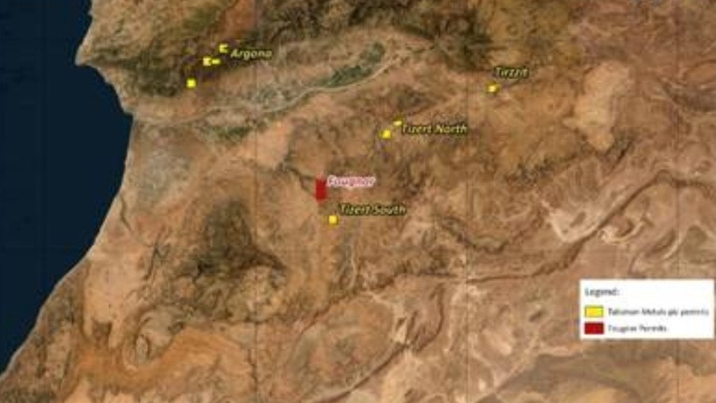 A map indicating the location of the Fougnar licences