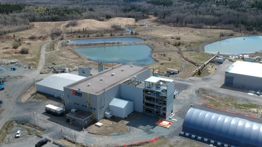Aeria view of Electra Mining's Ontario refinery