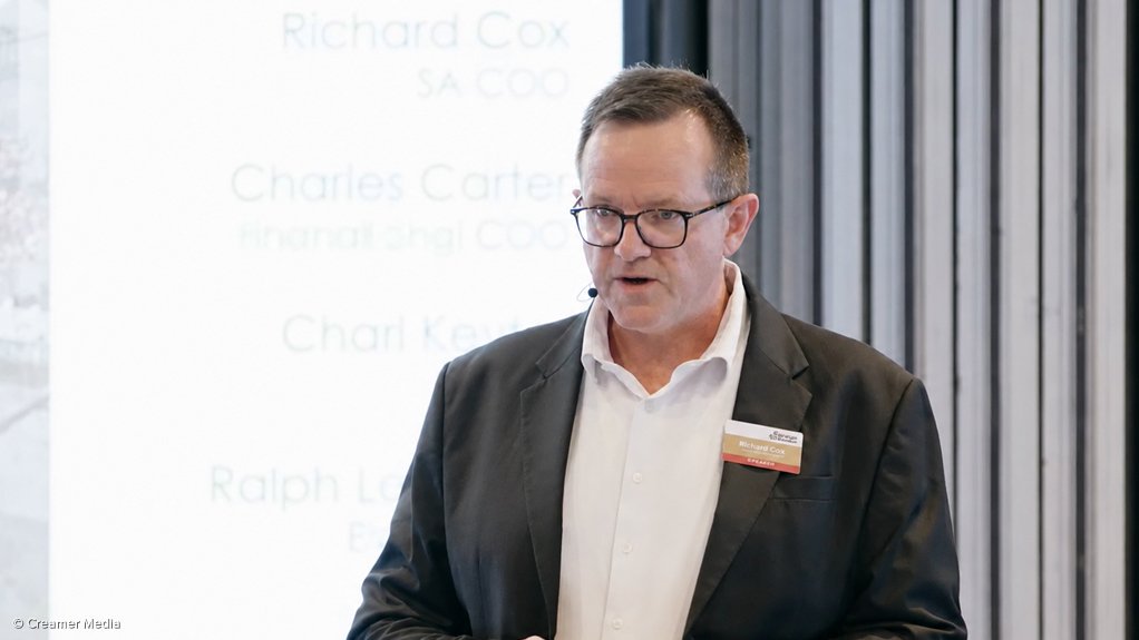  	Sibanye-Stillwater COO Richard Cox.