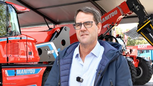 Manitou MD Andrew Maynard spoke to Engineering News & Mining Weekly during the Electra Mining Africa event, held in Johannesburg from 7 to 11 September 2026.