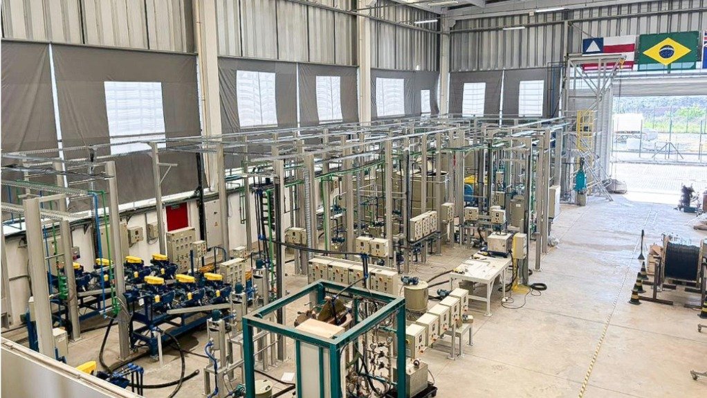 Brazilian Rare Earths' pilot plant interior