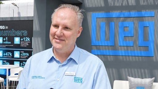 WEG Africa marketing executive Rodrigo Cetenareski spoke to Engineering News & Mining Weekly during the Electra Mining Africa event, held in Johannesburg from 7 to 11 September 2026.