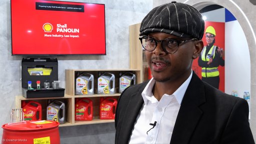 Shell Lubricants GM Tshepo Moabelo spoke to Engineering News & Mining Weekly during the Electra Mining Africa event, held in Johannesburg from 7 to 11 September 2026.