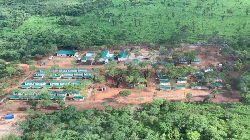 The camp at the Montepuez graphite project