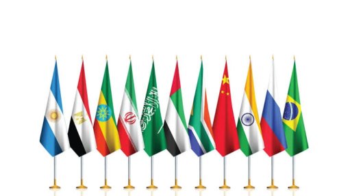 BRICS member flags