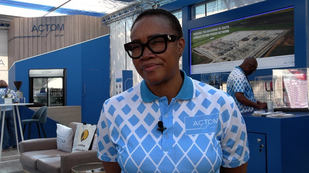 ACTOM group business development executive Mamiki Matlawa spoke to Engineering News & Mining Weekly during the Electra Mining Africa event, held in Johannesburg from 7 to 11 September 2026.