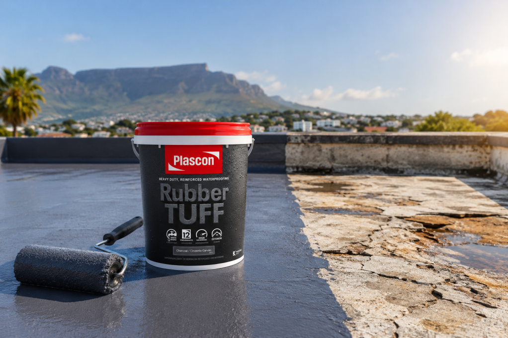 Image of Plascon RubberTUFF Waterproofer on a flat roof