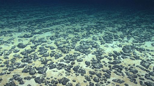 Polymetallic nodules on sea floor