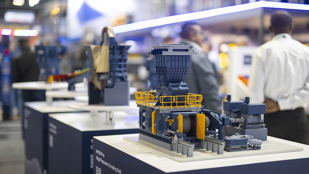 The HPGR Pro model on the FLS stand at Electra Mining Africa highlighted the company’s advanced high-pressure grinding roll technology for efficient and sustainable comminution