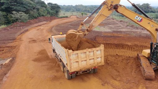 Samples being excavated at Zanaga Project 