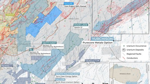 Yurchison project location map