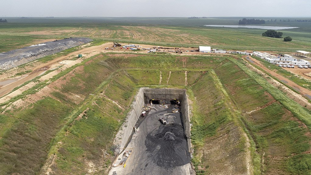 Cementation Africa's site offices overlook the Zibulo boxcut, providing a strategic operational base in close proximity to this critical mine access development