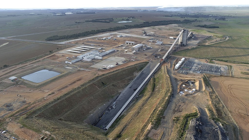 Aerial view of the completed decline at Zibulo, providing critical underground access and supporting safe, efficient movement into the mine’s developing workings