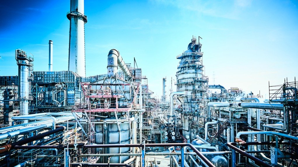 An image of an oil and gas facility