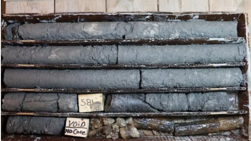 Salt drill core