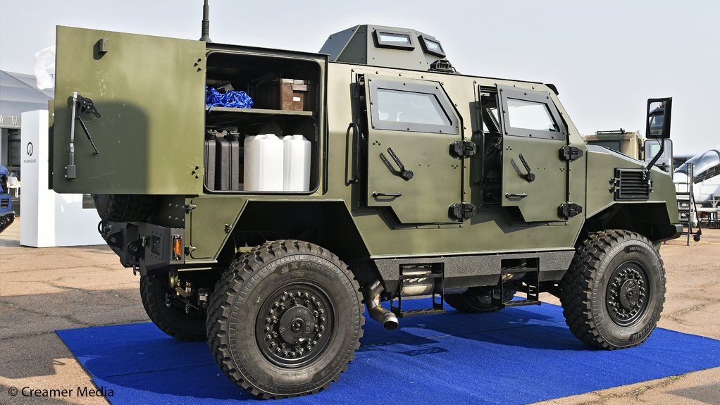 The Mbada 4 X 4 is capable of carrying four occupants and various equipment