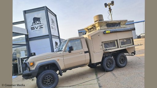 Serving as a command-and-control centre, the SVI tactical observation platform comes fitted with the Bushbaby 200 long-range electro-optical surveillance system