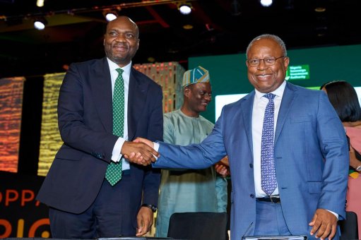 NSIA MD and CEO Aminu Umar-Sadiq and Africa50 Group CEO Alain Ebobissé