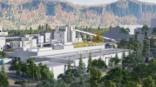 Red Rock lithium converter plant concept rendering