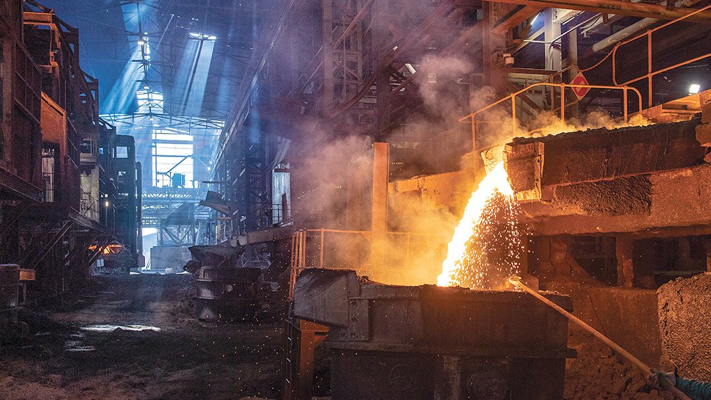 An image of the Impala Rustenburg smelter