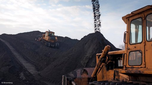 Coal heap in Poland
