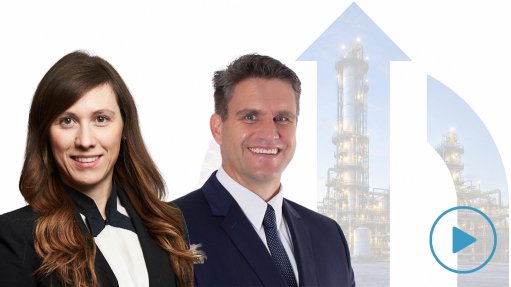 Paola Ferrari of Epiroc and Mark Salmon of Differential Capital