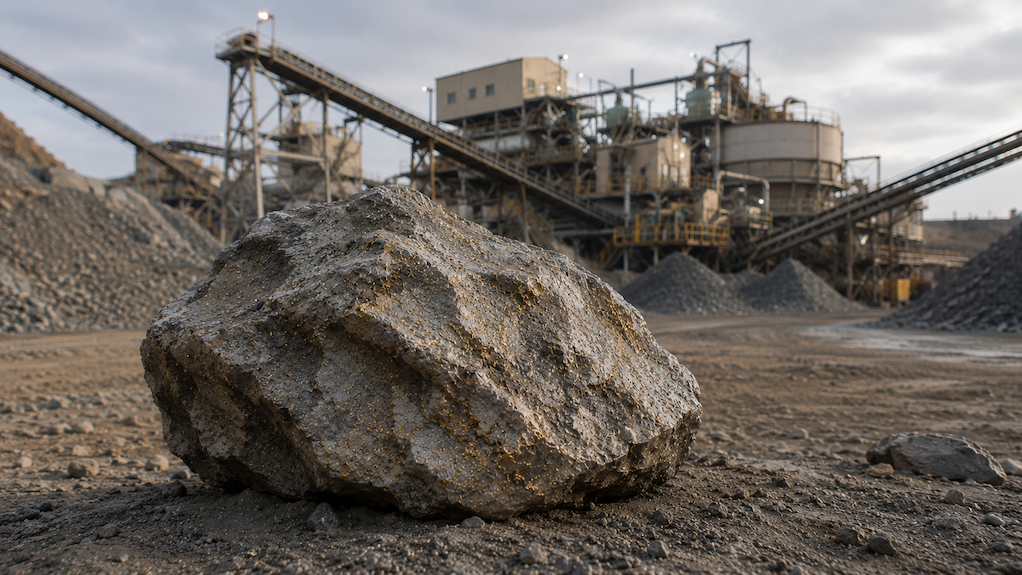 Image of gold and processing plant