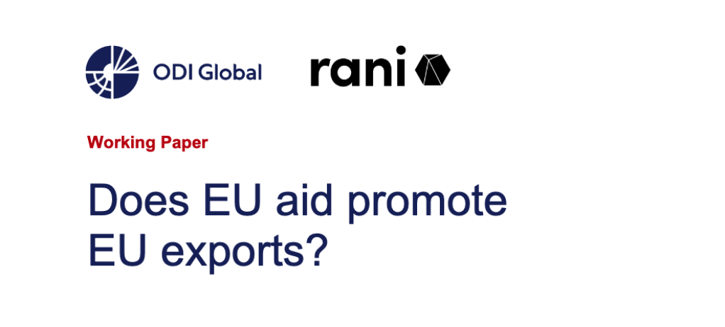 Does EU aid promote EU exports?