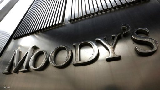 The Moody's logo on an office building