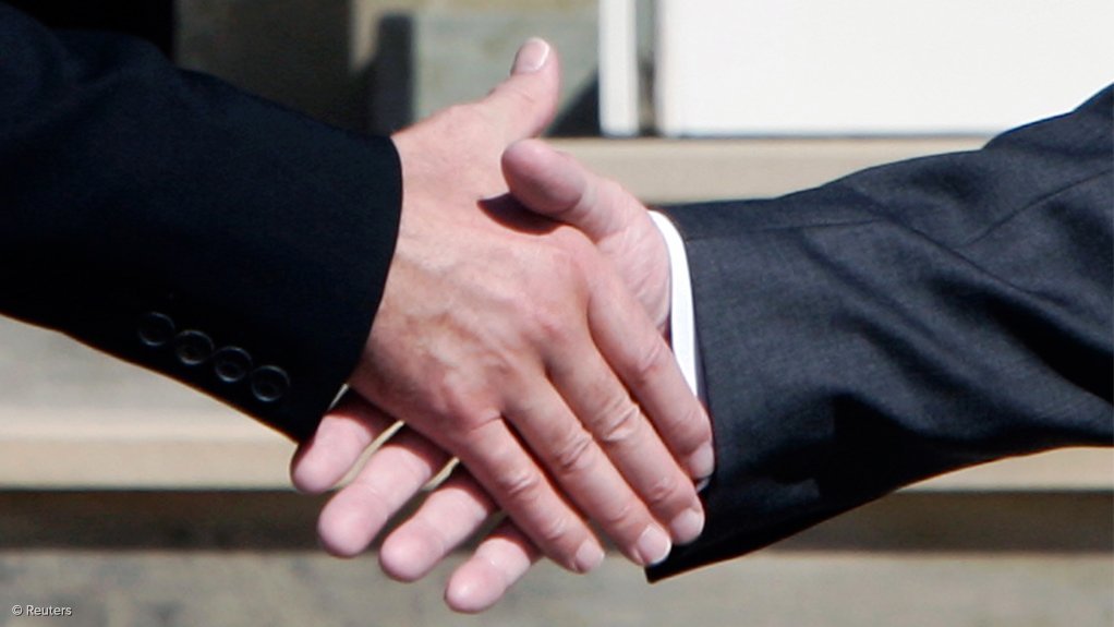 People shaking hands