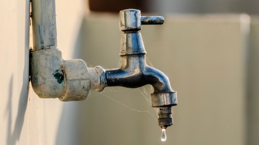 A tap dripping