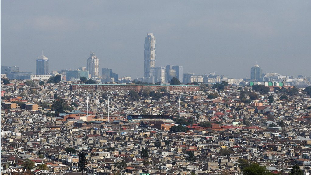 The Johannesburg skyline