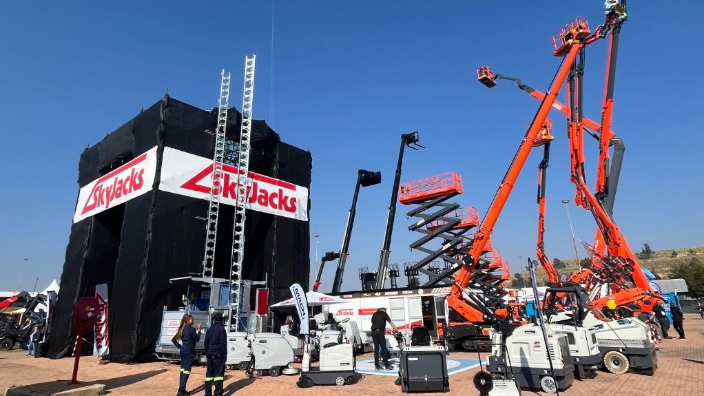 An image of SkyJacks' range of access solutions at its Electra Mining 2026 stand