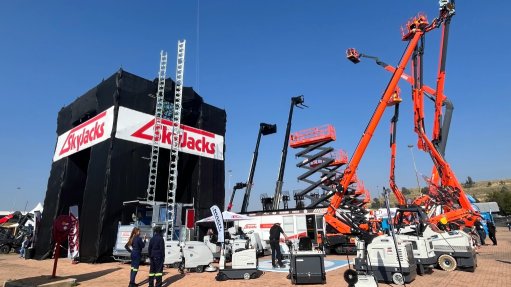An image of SkyJacks' range of access solutions at its Electra Mining 2026 stand