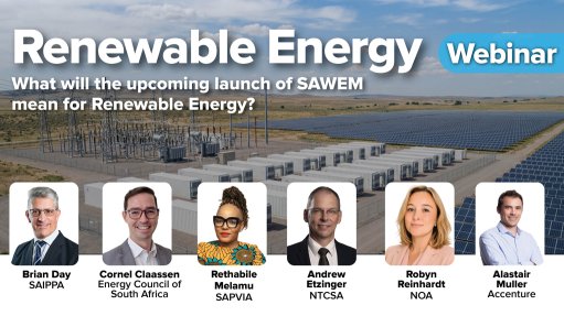 Renewable energy experts discuss the upcoming launch of the South African Wholesale Electricity Market during a webinar hosted by Creamer Media Webinars.