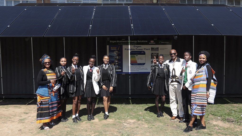 Engen strengthens STEM education at Ebenezer Majombozi High School with solar power