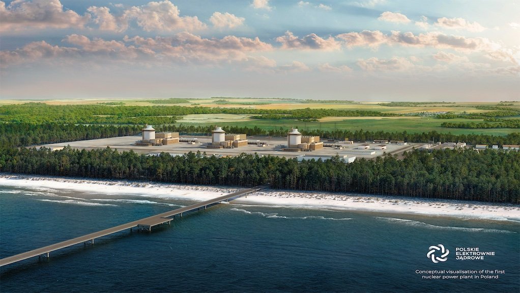 Conceptual visualisation of the Choczewo nuclear power plant (NPP) project