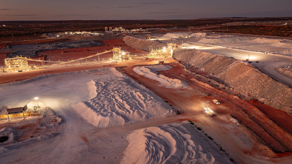 Kathleen Valley crushed ore stockpile, primary crusher and run-of-mine pad 