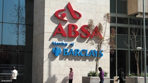 Absa signage on a building