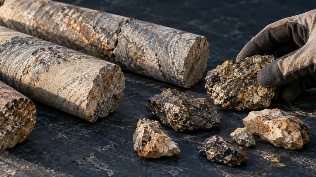Rare earths drill core