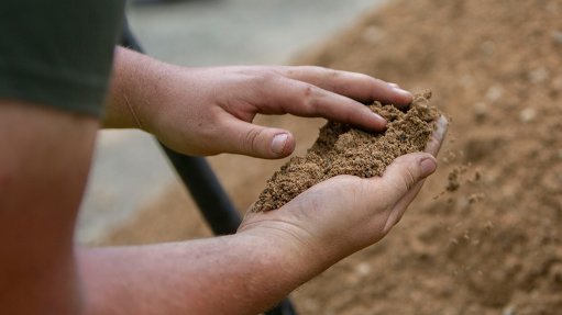 Soil in hand