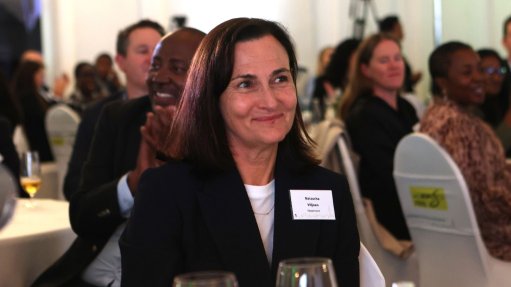 An image of Newmont CEO and president Natascha Viljoen 