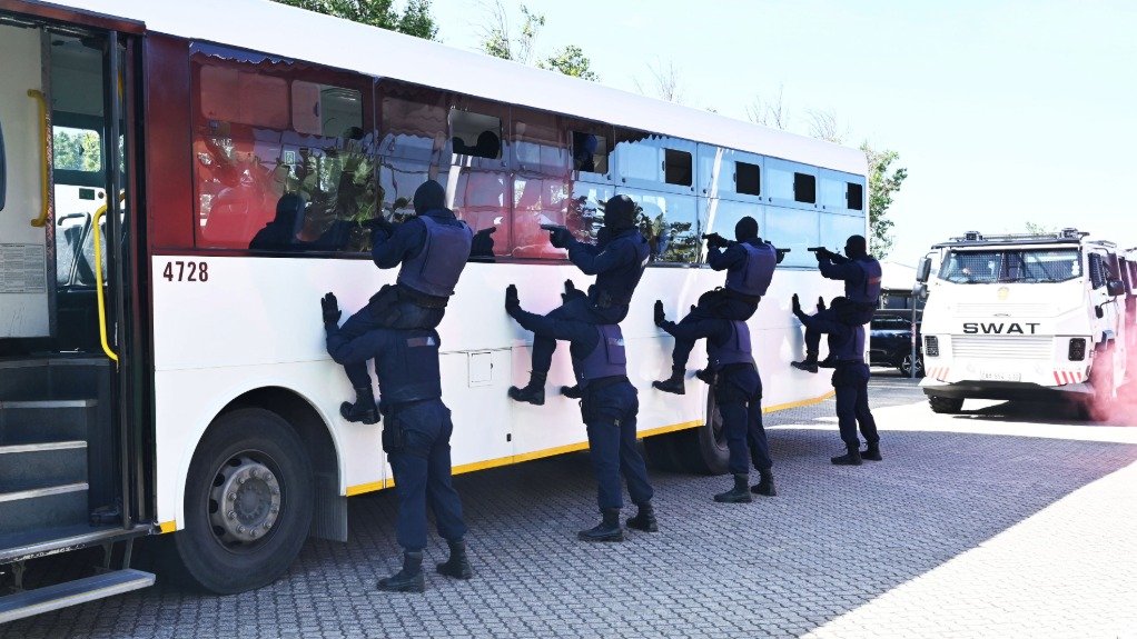 The SWAT unit in action