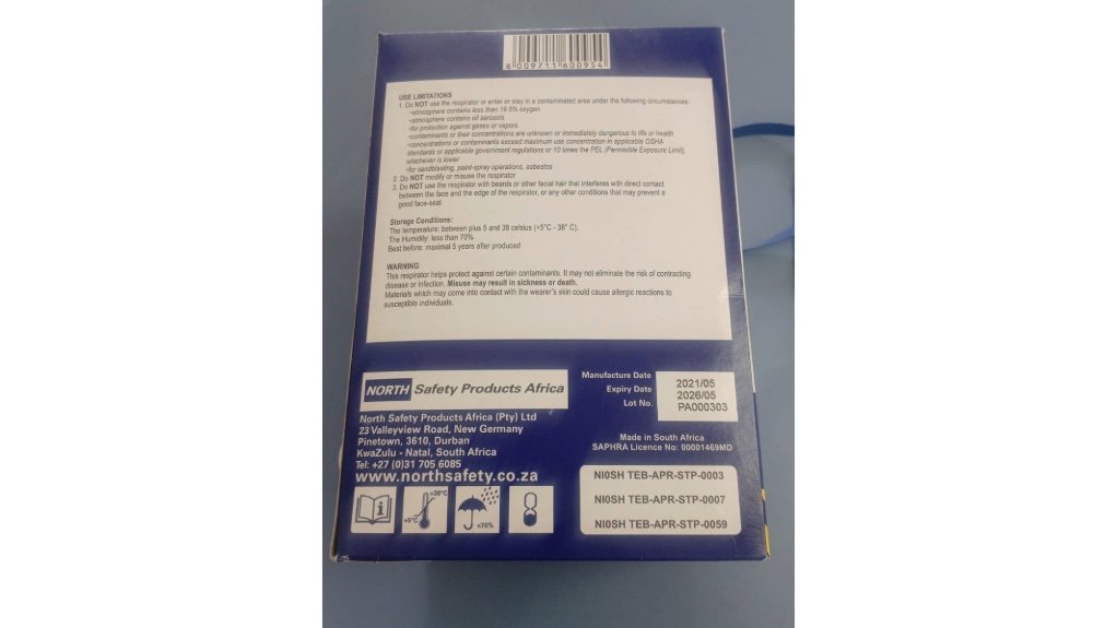 An image of the expired masks