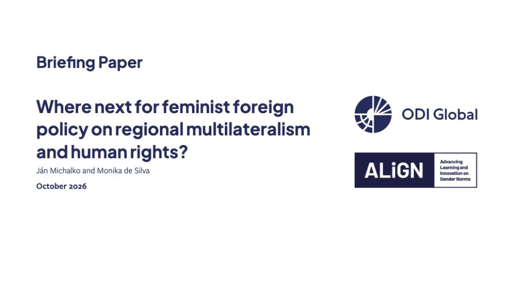 Where next for feminist foreign policy on regional multilateralism and human rights?