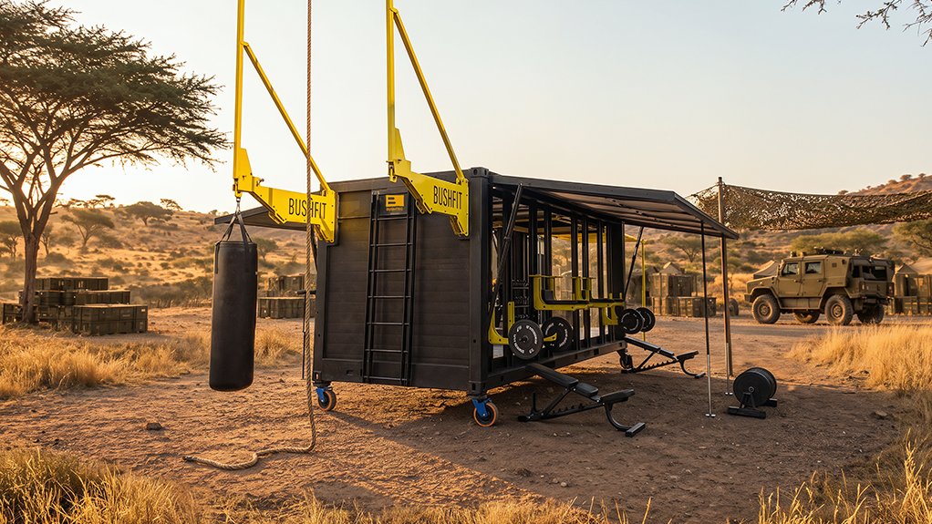 Image of the BUSHFIT Mk II mobile fitness system