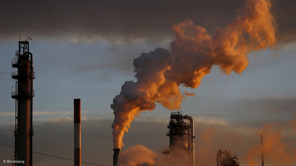 Emissions from factory